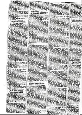 newspaper announcement of the death of cornelius cardwell